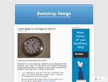 Tablet Screenshot of bootstrapdesign.wordpress.com