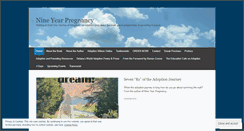 Desktop Screenshot of nineyearpregnancy.wordpress.com