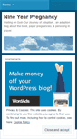 Mobile Screenshot of nineyearpregnancy.wordpress.com