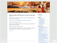 Tablet Screenshot of indiatodayonline.wordpress.com