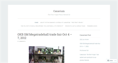 Desktop Screenshot of canariumthefirstvirgin.wordpress.com