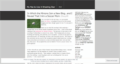 Desktop Screenshot of mypeeislikeashootingstar.wordpress.com