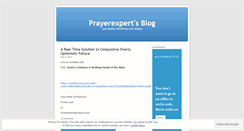 Desktop Screenshot of prayerexpert.wordpress.com