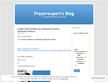 Tablet Screenshot of prayerexpert.wordpress.com