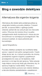 Mobile Screenshot of detektywblog.wordpress.com