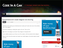 Tablet Screenshot of codeinacan.wordpress.com