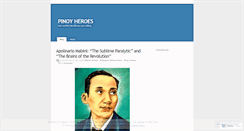 Desktop Screenshot of pinoyheroes.wordpress.com