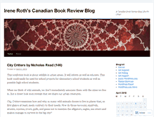 Tablet Screenshot of canadianbooksblog.wordpress.com