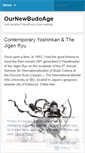Mobile Screenshot of ournewbudoage.wordpress.com