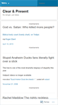 Mobile Screenshot of clearandpresent.wordpress.com