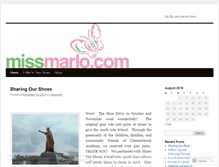 Tablet Screenshot of missmarlo.wordpress.com