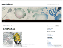 Tablet Screenshot of ewtbiodiesel.wordpress.com