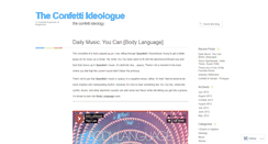 Desktop Screenshot of confettiideologue.wordpress.com