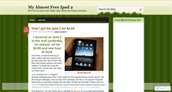 Desktop Screenshot of myalmostfreeipad2.wordpress.com