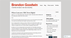 Desktop Screenshot of brandongoodwin.wordpress.com