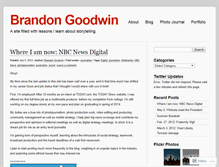 Tablet Screenshot of brandongoodwin.wordpress.com