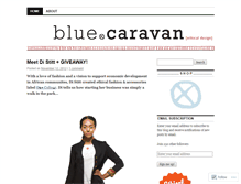 Tablet Screenshot of bluecaravanblog.wordpress.com