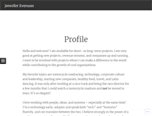 Tablet Screenshot of jenniferevenson.wordpress.com
