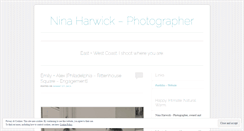 Desktop Screenshot of ninaharwick.wordpress.com