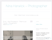 Tablet Screenshot of ninaharwick.wordpress.com