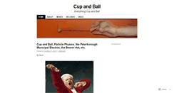 Desktop Screenshot of cupandball.wordpress.com