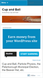 Mobile Screenshot of cupandball.wordpress.com