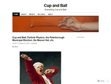 Tablet Screenshot of cupandball.wordpress.com