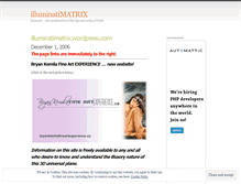 Tablet Screenshot of illuminatimatrix.wordpress.com