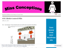 Tablet Screenshot of misconceptionsaboutconception.wordpress.com