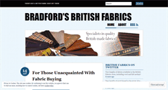 Desktop Screenshot of britishfabrics.wordpress.com