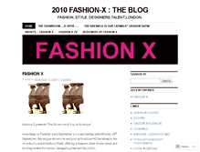 Tablet Screenshot of 2010fashionx.wordpress.com