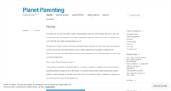 Desktop Screenshot of planetparenting.wordpress.com