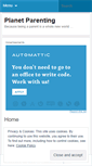 Mobile Screenshot of planetparenting.wordpress.com