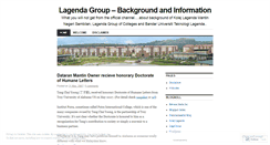 Desktop Screenshot of lagendagroup.wordpress.com