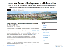 Tablet Screenshot of lagendagroup.wordpress.com