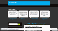 Desktop Screenshot of musikmafia.wordpress.com