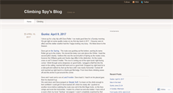 Desktop Screenshot of climbingspy.wordpress.com