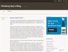 Tablet Screenshot of climbingspy.wordpress.com