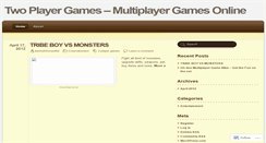 Desktop Screenshot of 2playergames4free.wordpress.com