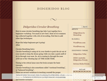 Tablet Screenshot of didgeridooblog.wordpress.com
