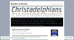 Desktop Screenshot of broedersinchristus.wordpress.com