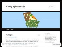 Tablet Screenshot of eatingagriculturally.wordpress.com