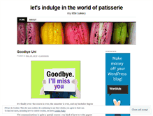 Tablet Screenshot of mysecretbakery.wordpress.com