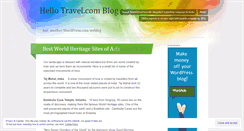 Desktop Screenshot of hellotravel.wordpress.com