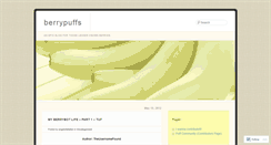 Desktop Screenshot of berrypuffs.wordpress.com