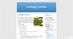 Desktop Screenshot of cqnutrition.wordpress.com