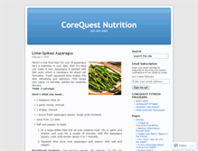 Tablet Screenshot of cqnutrition.wordpress.com