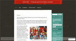 Desktop Screenshot of lifeinmex.wordpress.com