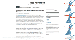 Desktop Screenshot of excelrecruitment.wordpress.com