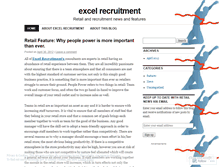 Tablet Screenshot of excelrecruitment.wordpress.com